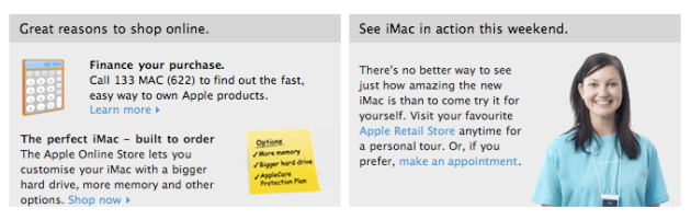 Apple iMac Call to Action - product email