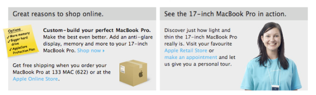 Apple MacBook Call to Action - product email