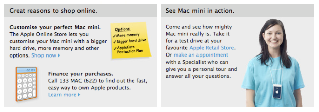 Apple MacMini Call to Action - product email